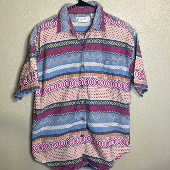 Vintage Kikomo Embroidered Shirt - Picture 1 of 6